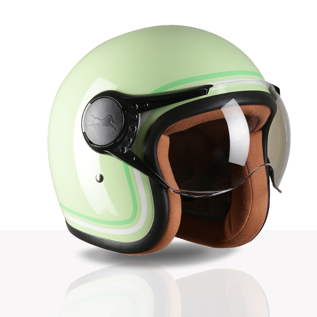 TVS MissFit Helmet for Women | Lightweight Ladies Helmet for Scooty | Stylish Girls Helmet with Extreme Comfort Fit | Women Helmet with Clear Visor | DOT & ISI Certified Helmet for Woman